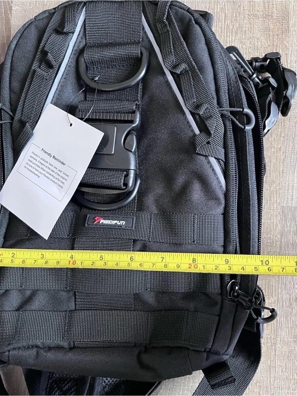 Black Tactical Fishing Sling Bag